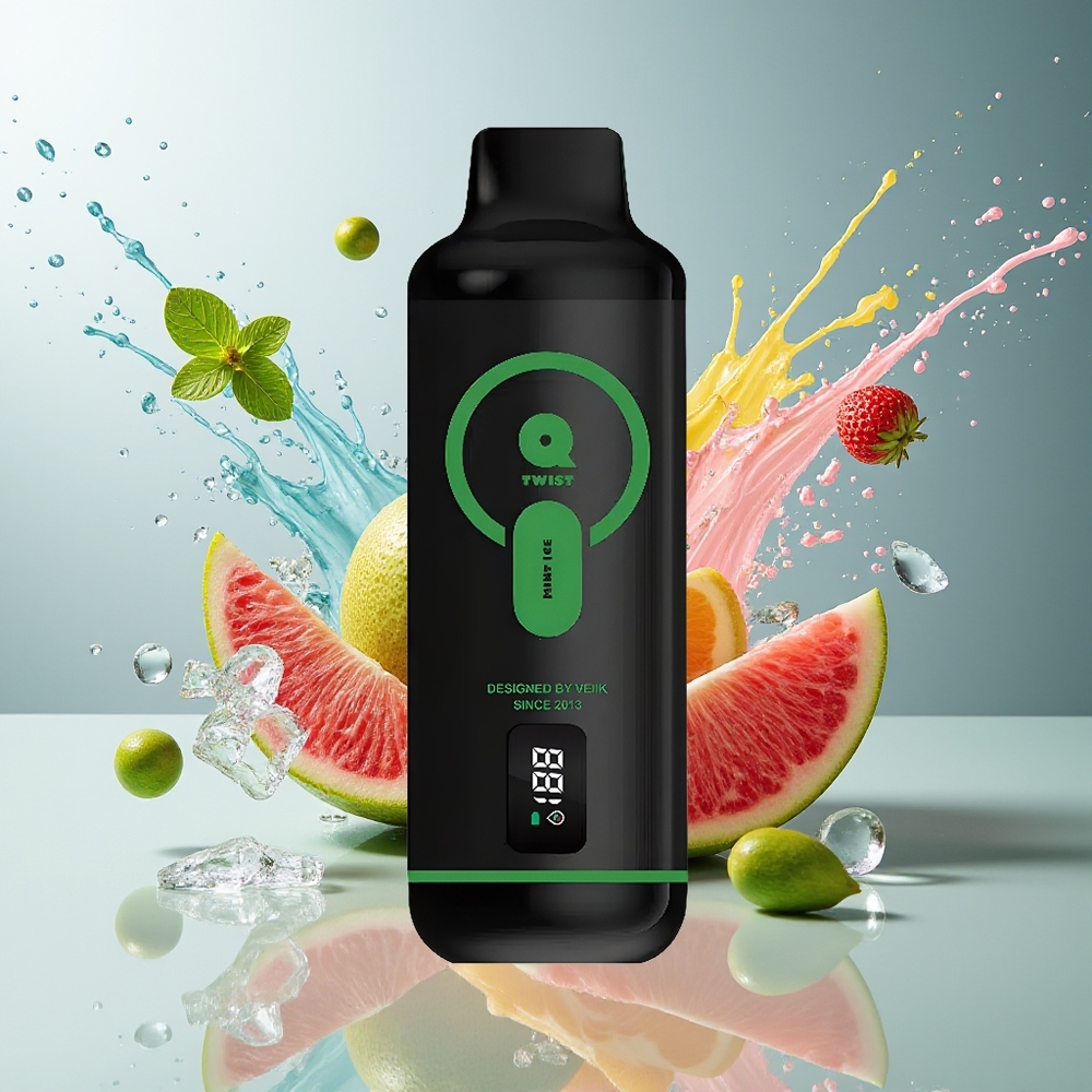 Finland tukku VEIIK MICKO Q TWIST 12000 Puffs Kertakäyttöinen Vape 50mg/ml Suolastinen Nikotiini 1.1ohm Mesh Käämi