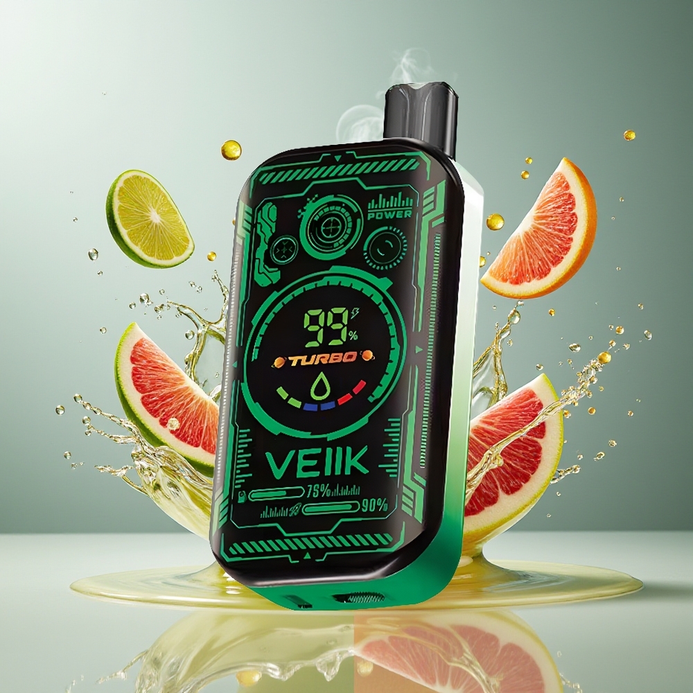 Finland tukku VEIIK SPACE MIST 25000 Puffs Kertakäyttöinen Vape 3,35 TFT SUPER NÄYTTÖ 20ML NESTE