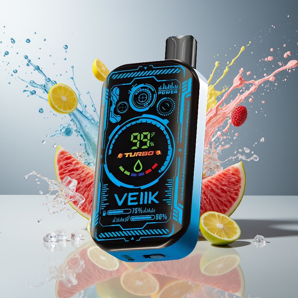 Finland tukku VEIIK SPACE MIST 25000 Puffs Kertakäyttöinen Vape 3,35 TFT SUPER SCREEN DISPLAY KAKSOIS-MESH KÄÄMI 20ML NESTE