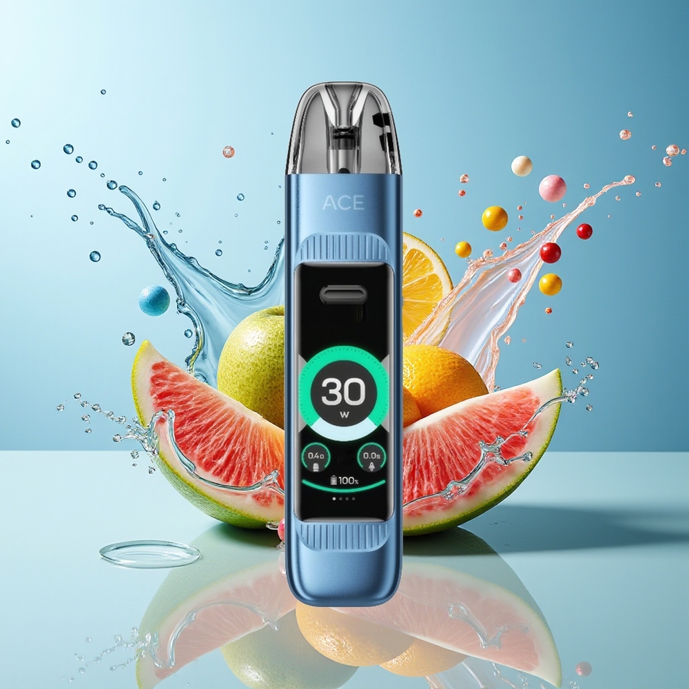 Finland tukku VOZOL ACE MAX Kertakäyttöinen Vape - 1,47 tuuman HD-näyttö, 1000mAh akku, USB-C-lataus