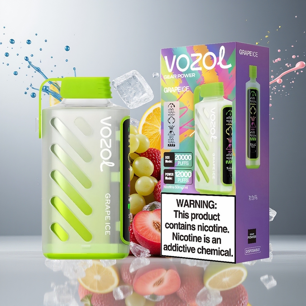 Finland tukku VOZOL Gear Power 20000 Puffs - 20ml Esitäytetty Nestemäärä - 5% Nikotiinipitoisuus (50mg) - Kaksinkertainen Verkkokäämi