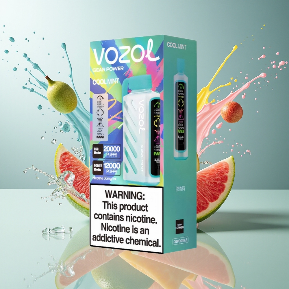 Finland tukku VOZOL Gear Power 20000 Puffs - ECO-tila 20000 savutusta, Dual Mesh-käämi, 20mL esitäytetty nestemäärä