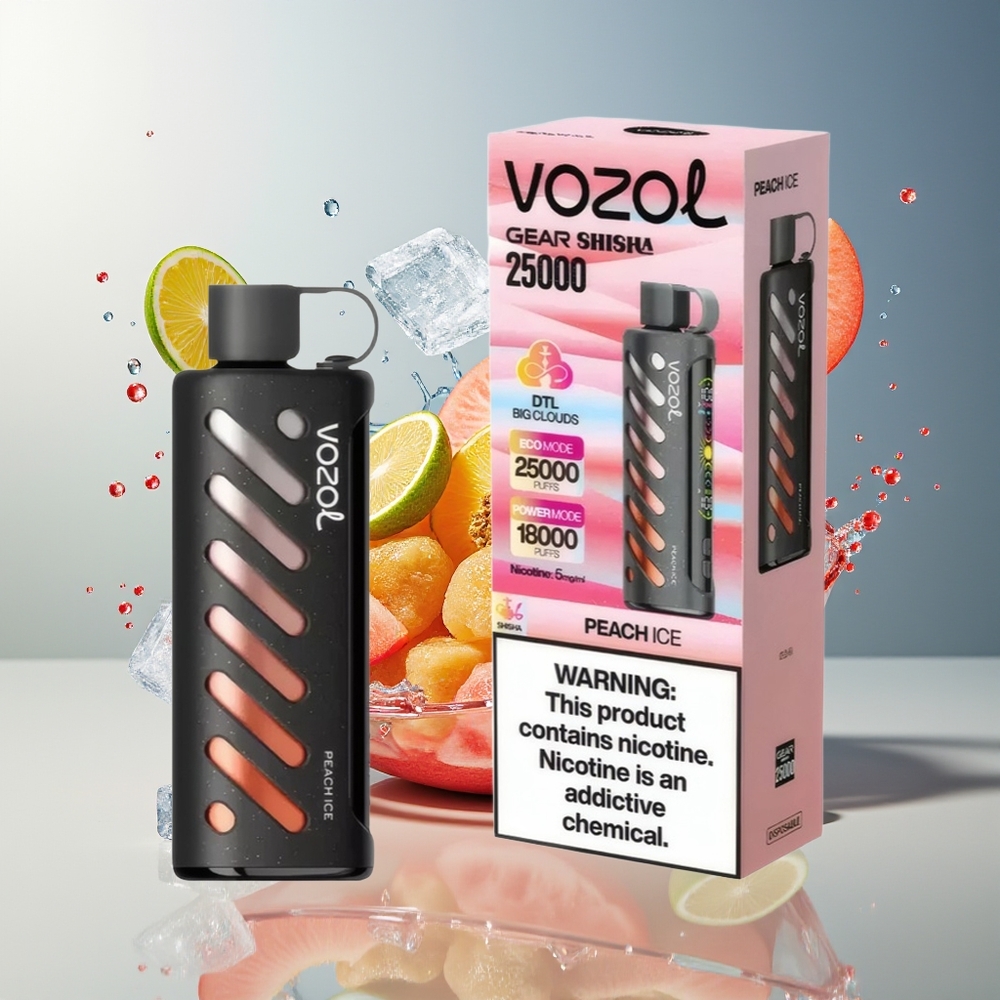 Finland tukku VOZOL Gear Shisha 25000 Puffs 30 Herkullista makua, 1000mAh Akku, 3mg/ml, 5mg/ml Nikotiinia