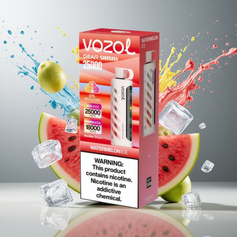 Finland tukku VOZOL Gear Shisha 25000 Puffs 30 Herkullista makua, 1000mAh Akku