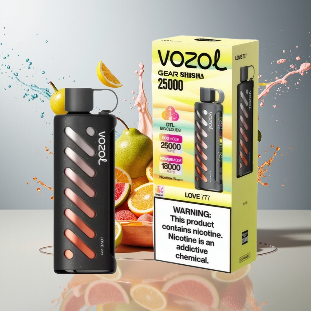 Finland tukku VOZOL Gear Shisha 25000 Puffs 30 Herkullista makua, Akkukapasiteetti 1000mAh
