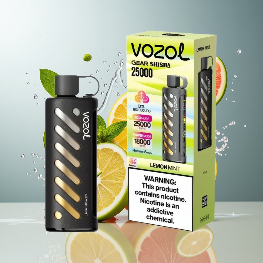VOZOL Gear Shisha 25000 Finland tukku - 30 Herkullista makua, 25000 Puffia, 1000mAh Akku