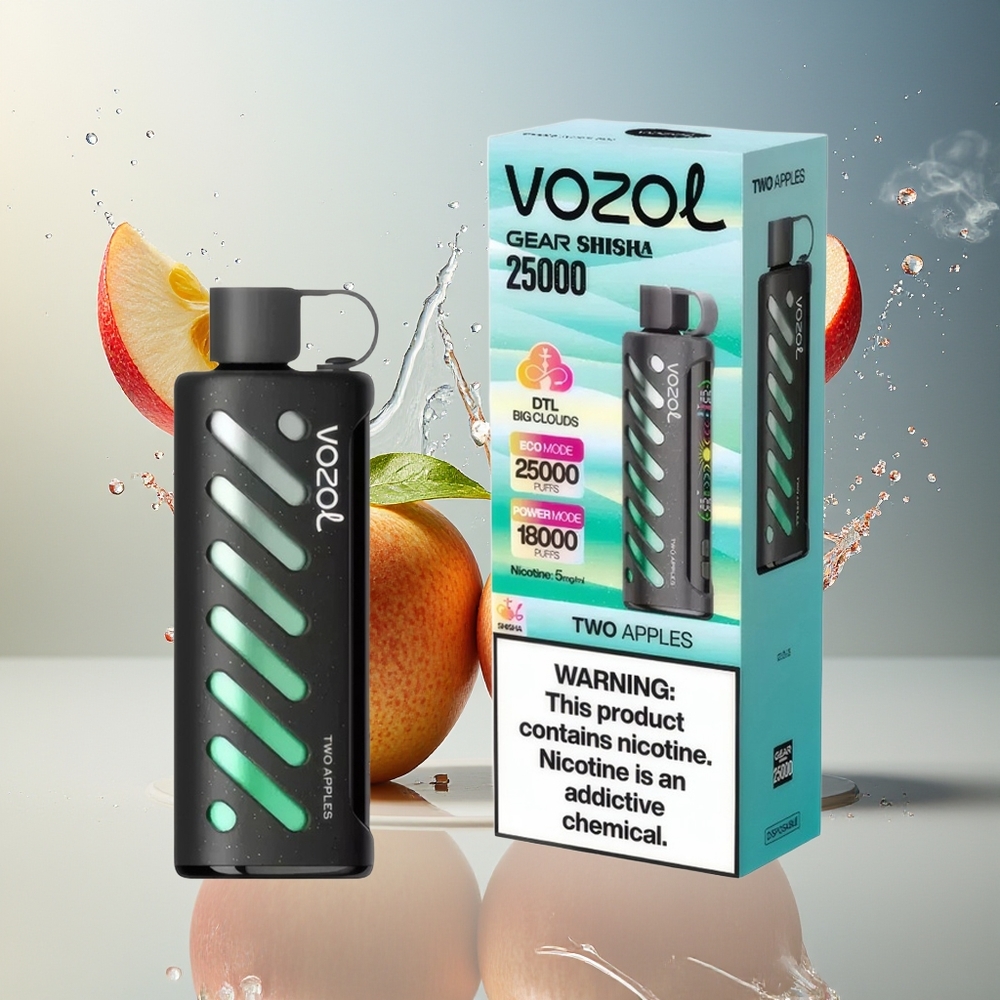 VOZOL Gear Shisha Finland tukku 25000 Puffia, 30 Herkullista makua, Dual Mesh Dual Modes