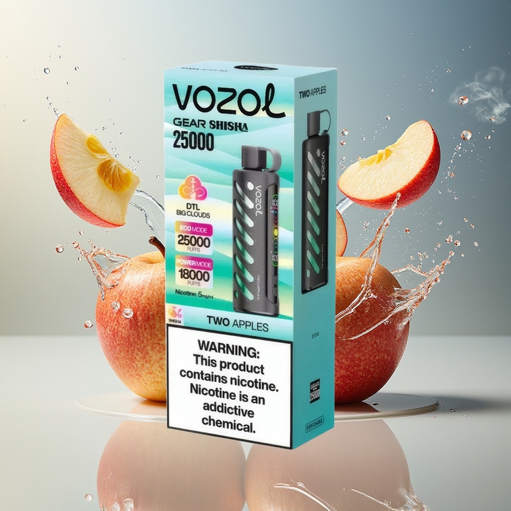 VOZOL Gear Shisha Finland tukku 25000 Puffia, 30 Herkullista makua, Dual Mesh Dual Modes