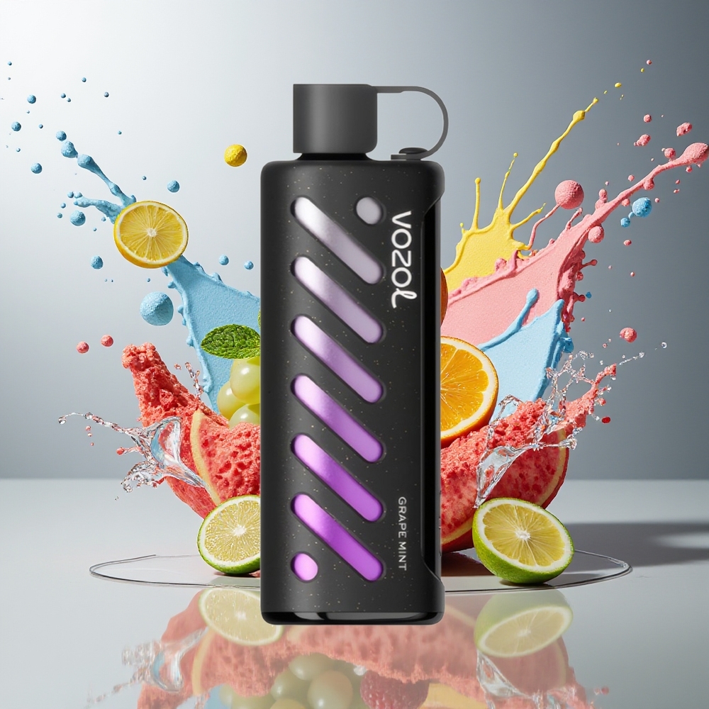 VOZOL Gear Shisha Finland tukku 25000 Puffs 30 Herkullista makua Akku 1000mAh Viinirypäleminttu