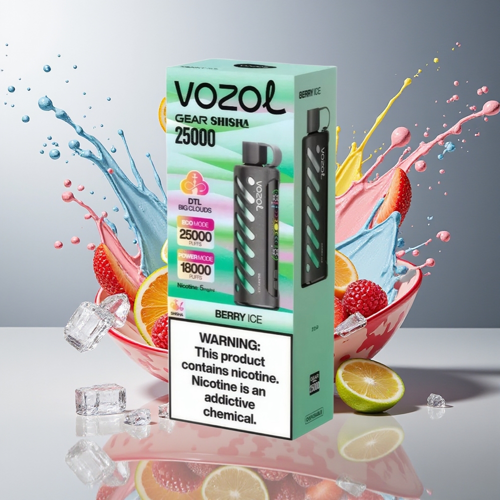 VOZOL Gear Shisha Finland tukku 25000 Pussia 30 Herkullista makua Dual Mesh Dual Modes