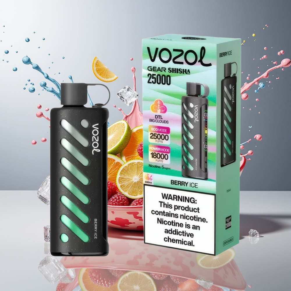 VOZOL Gear Shisha Finland tukku 25000 Pussia 30 Herkullista makua Dual Mesh Dual Modes