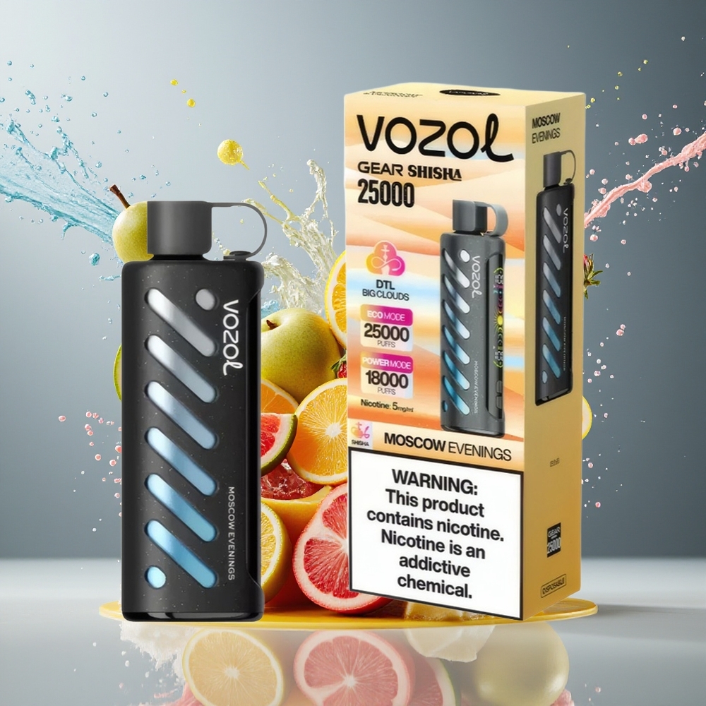 VOZOL Gear Shisha Finland tukku 25000 Tupakkaa 30 Herkullista makua Dual Mesh Dual Modes Moscow Evenings