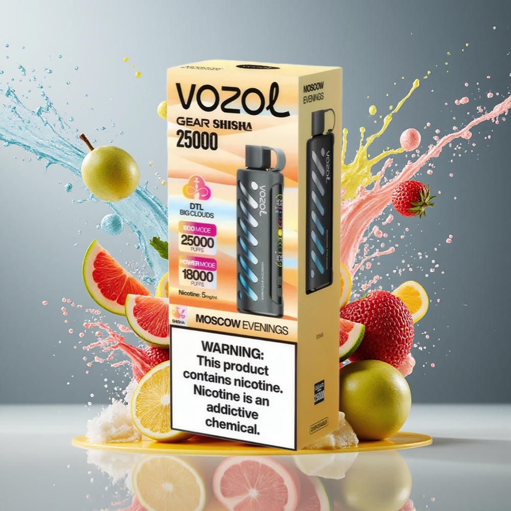 VOZOL Gear Shisha Finland tukku 25000 Tupakkaa 30 Herkullista makua Dual Mesh Dual Modes Moscow Evenings