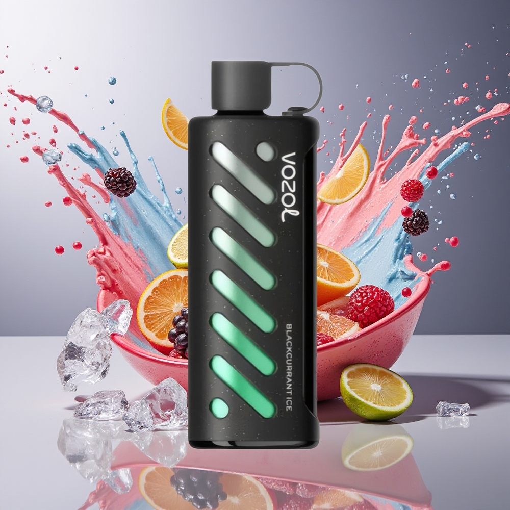 VOZOL Gear Shisha Finland tukku 25000 Tupakkaa 30 Herkullista makua Dual Mesh Dual Modes Mustaherukkajää