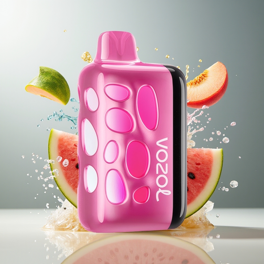 VOZOL RAVE 40000 Finland tukku - 270 asteen hohtava design, 80% lataus 20 minuutissa, 1000mAh akku Mansikka-persikka