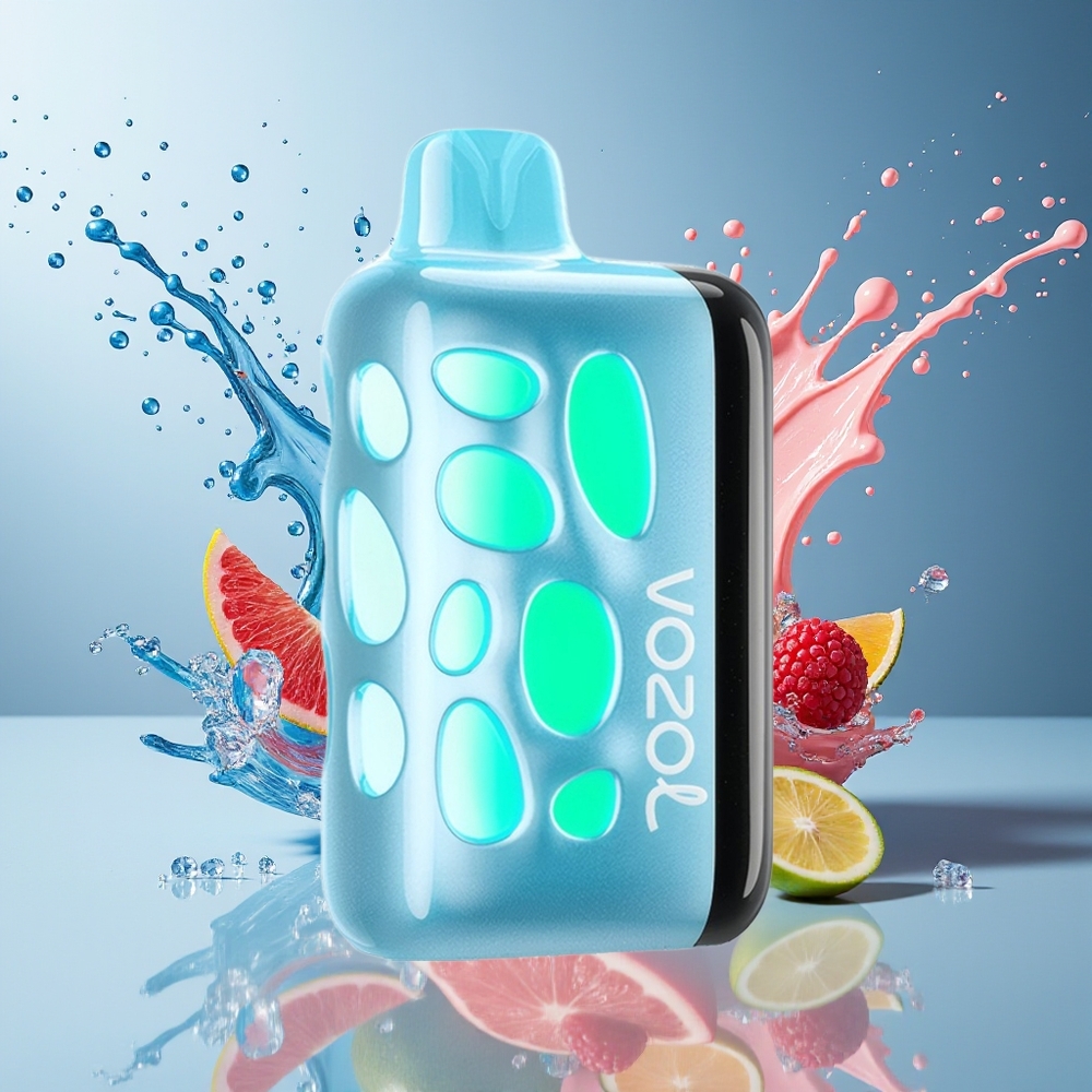 VOZOL RAVE 40000 Finland tukku - 270 asteen hohtava design, 80% lataus 20 minuutissa, 1000mAh akku Sininen Razz-jäätelö