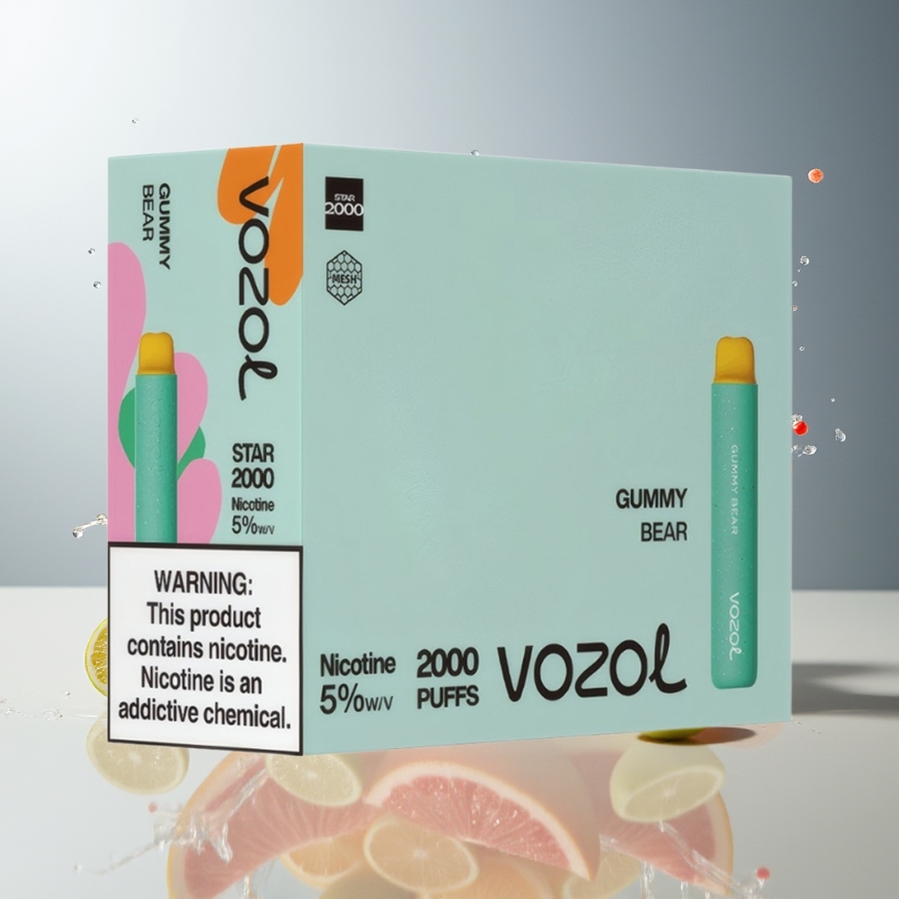 Finland tukku VOZOL STAR 2000 Kertakäyttöinen Vape - 2000 Puffia, Kompakti Muotoilu, 800mAh Akku
