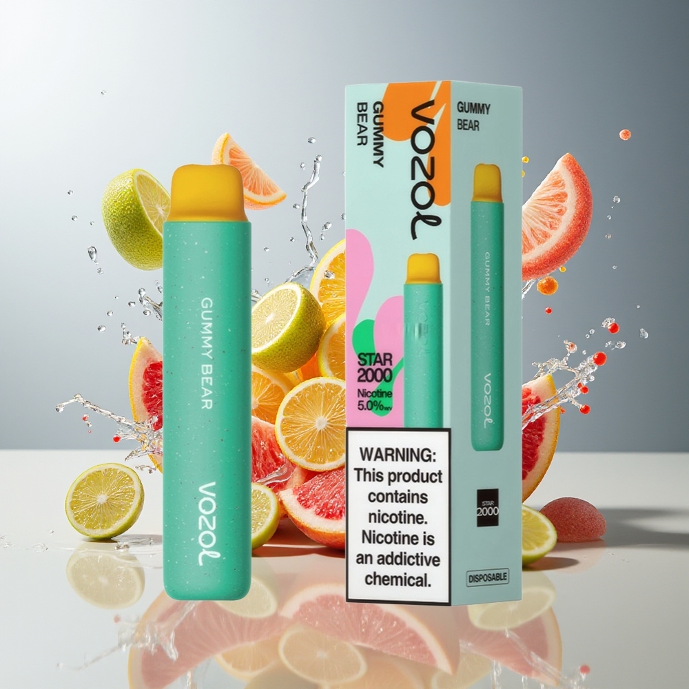 Finland tukku VOZOL STAR 2000 Kertakäyttöinen Vape - 2000 Puffia, Kompakti Muotoilu, 800mAh Akku