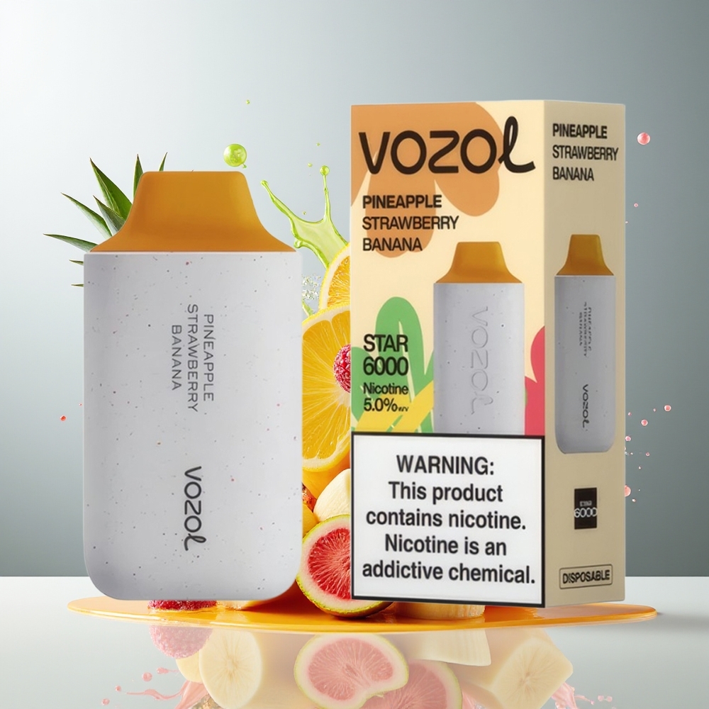 Finland tukku VOZOL STAR 6000 Kertakäyttöinen Vape - 6000 Puffia & 65% PCR-materiaaleja