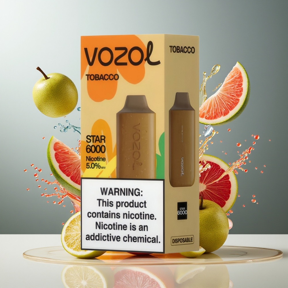 Finland tukku VOZOL STAR 6000 Kertakäyttöinen Vape - 65 % PCR-materiaaleja, 6000 savutusta