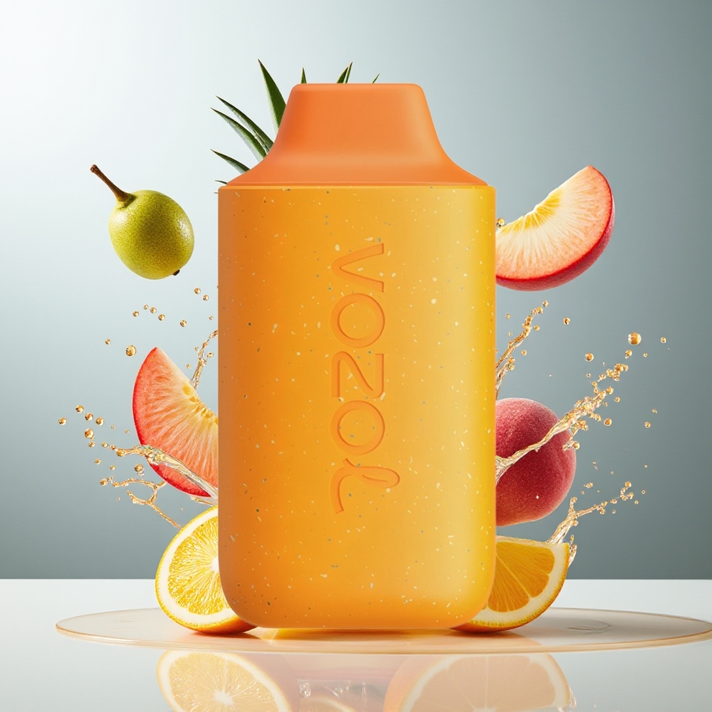Finland tukku VOZOL STAR 6000 Kertakäyttöinen Vape - 65% PCR-materiaaleja, 6000 savutusta Karpalosmoothie