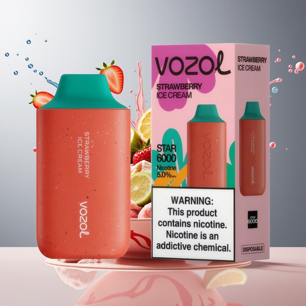 Finland tukku VOZOL STAR 6000 Kertakäyttöinen Vape - 65% PCR-materiaaleja, Type-C-lataus, 6000 savutusta