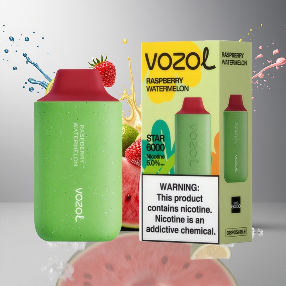 Finland tukku VOZOL STAR 6000 Kertakäyttöinen Vape - 65 % PCR-materiaaleja, Type-C-lataus, jopa 6000 savutusta