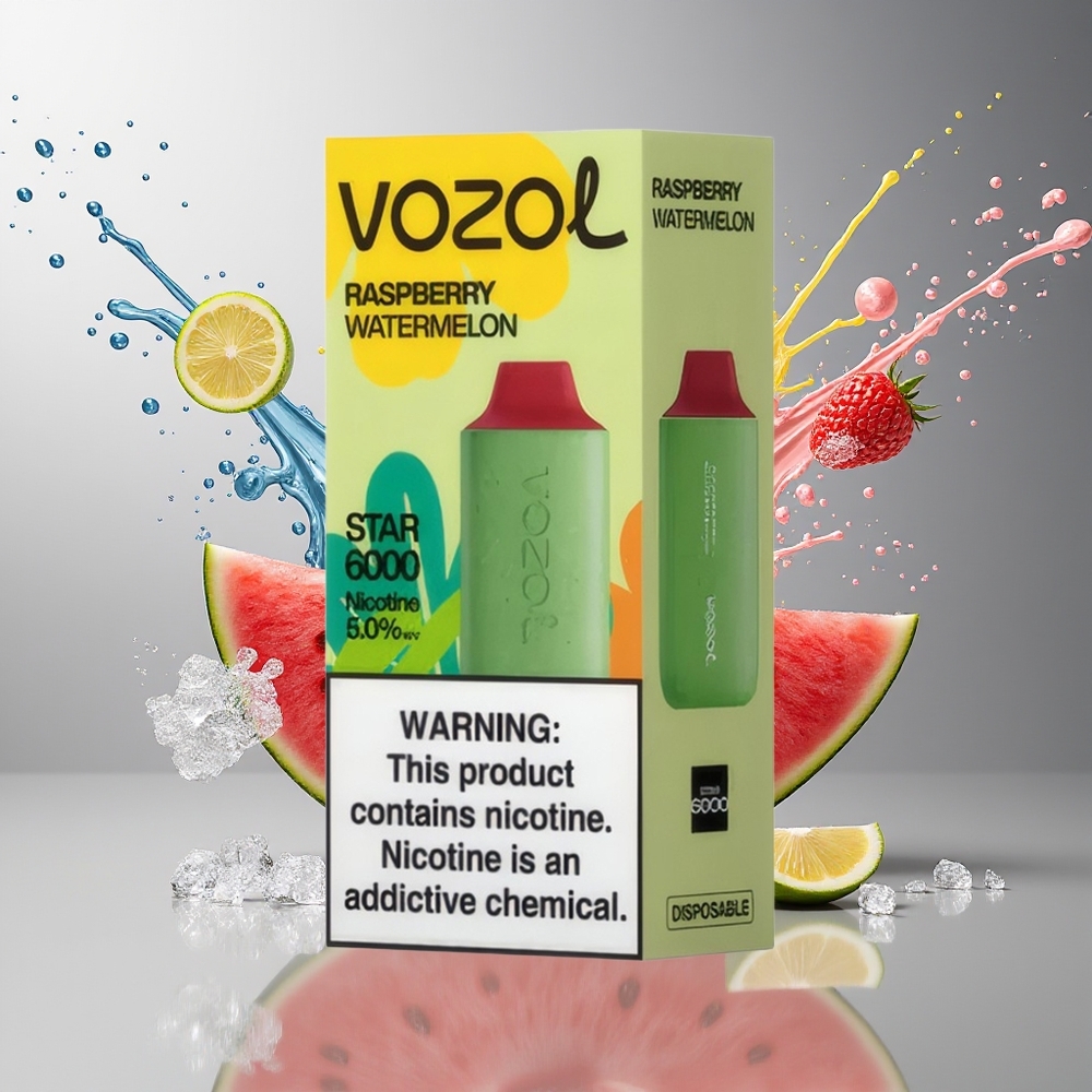 Finland tukku VOZOL STAR 6000 Kertakäyttöinen Vape - 65 % PCR-materiaaleja, Type-C-lataus, jopa 6000 savutusta