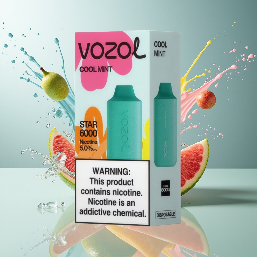 Finland tukku VOZOL STAR 6000 Kertakäyttöinen Vape - 65 % PCR-materiaalia, Type-C-lataus, 6000 savutusta