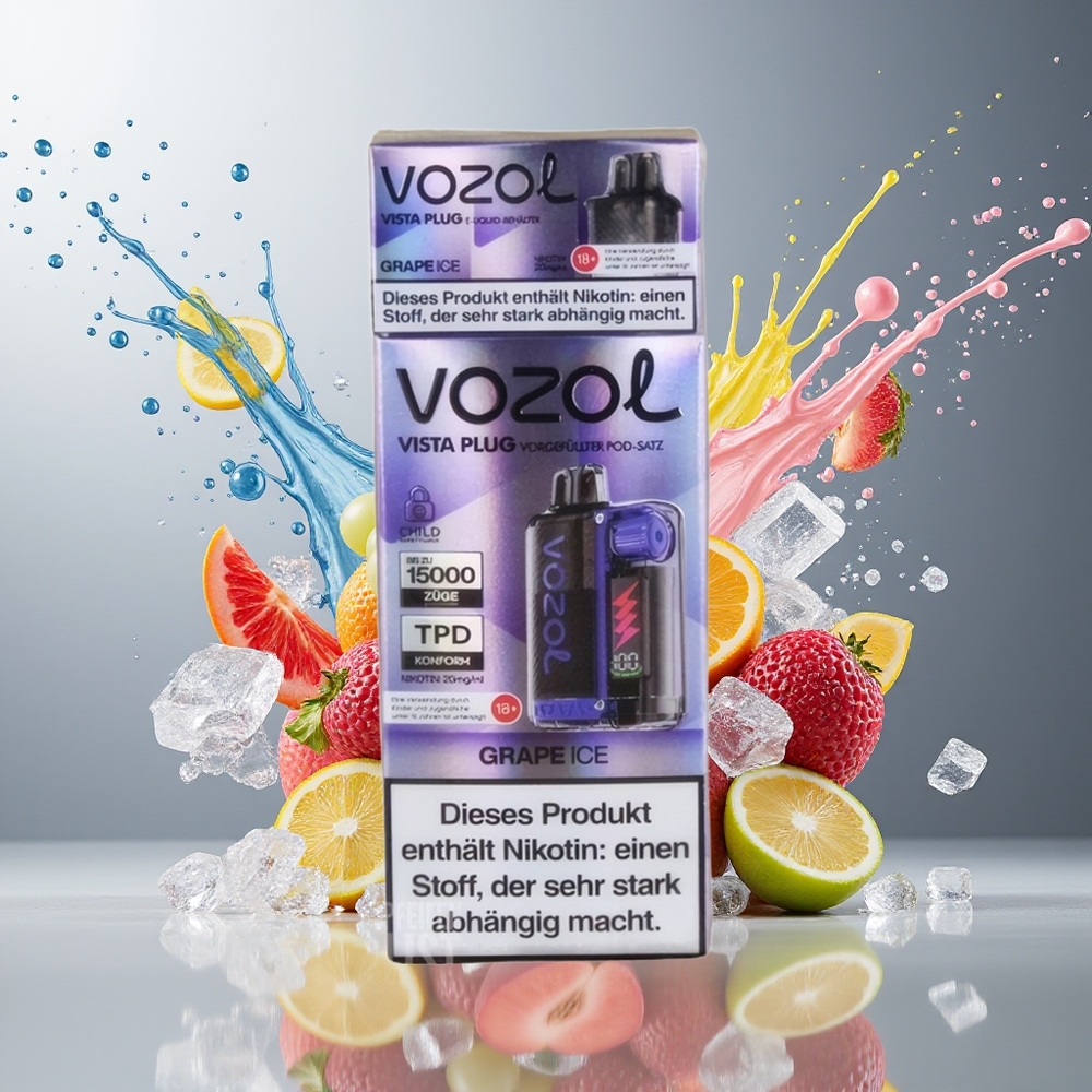 Finland tukku VOZOL VISTA PLUG 6000/10000 Kertakäyttöinen Vape - 26 Herkullista Makua, 650mAh Akku, 0/20mg/ml Nikotiinia