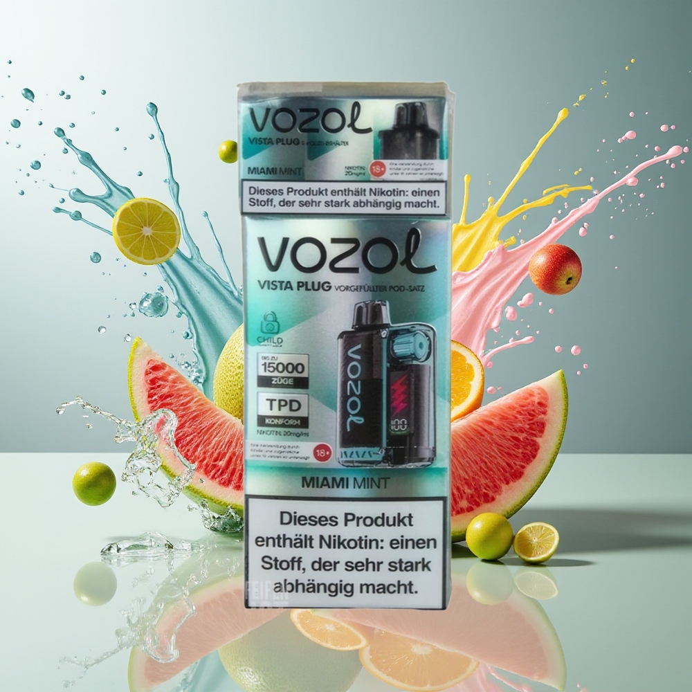 Finland tukku VOZOL VISTA PLUG 6000/10000 Kertakäyttöinen Vape - 26 Herkullista Makua, 650mAh Akku, 6000-10000 Savutusta