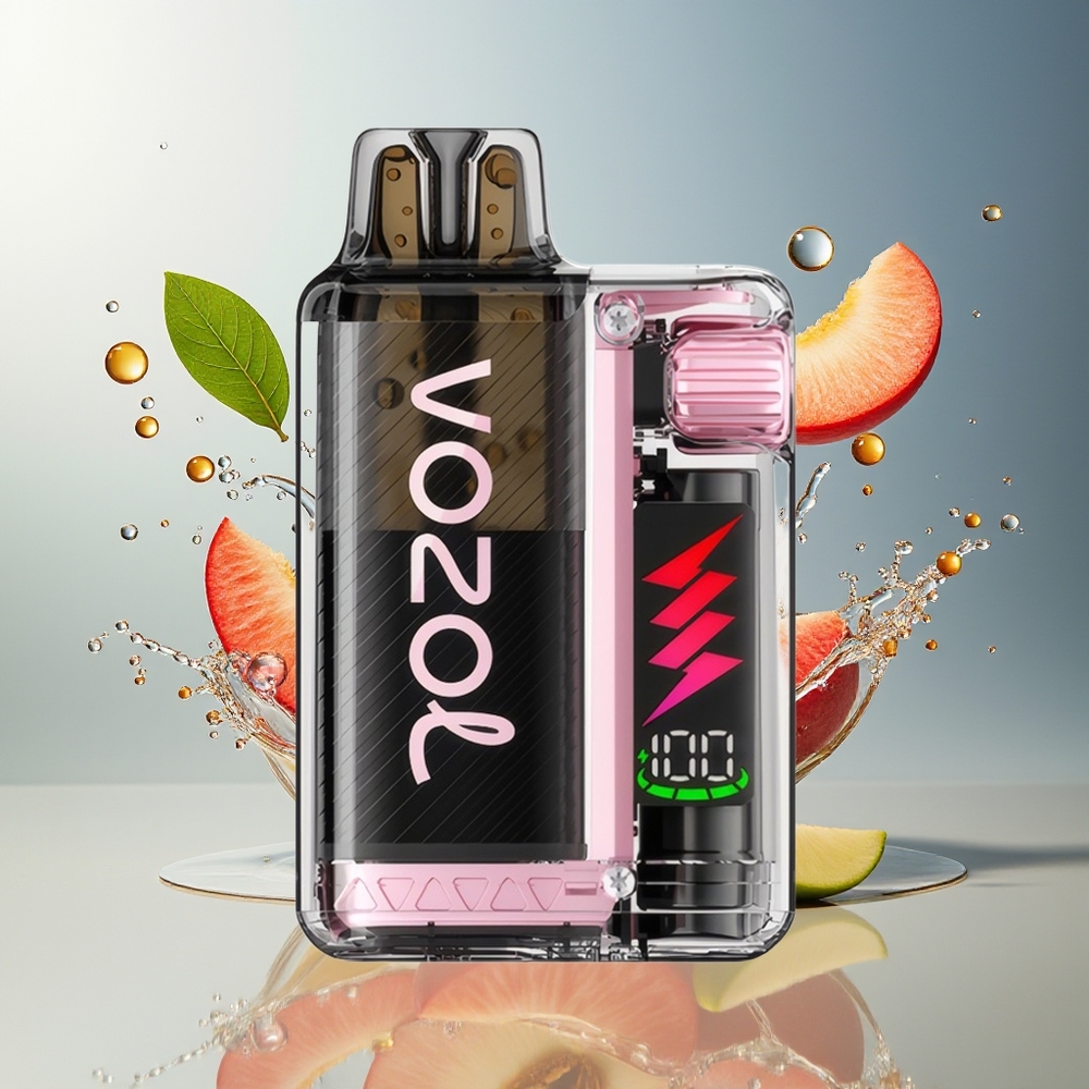 Finland tukku VOZOL VISTA PLUG 6000/10000 Kertakäyttöinen Vape - 26 Herkullista Makua, 650mAh Akku Omena-persikka